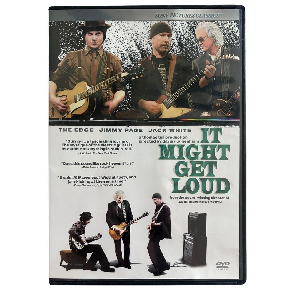 It Might Get Loud DVD 2009 Jimmy Page The Edge Jack White Rock Documentary